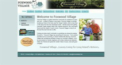 Desktop Screenshot of foxwoodvillage.com